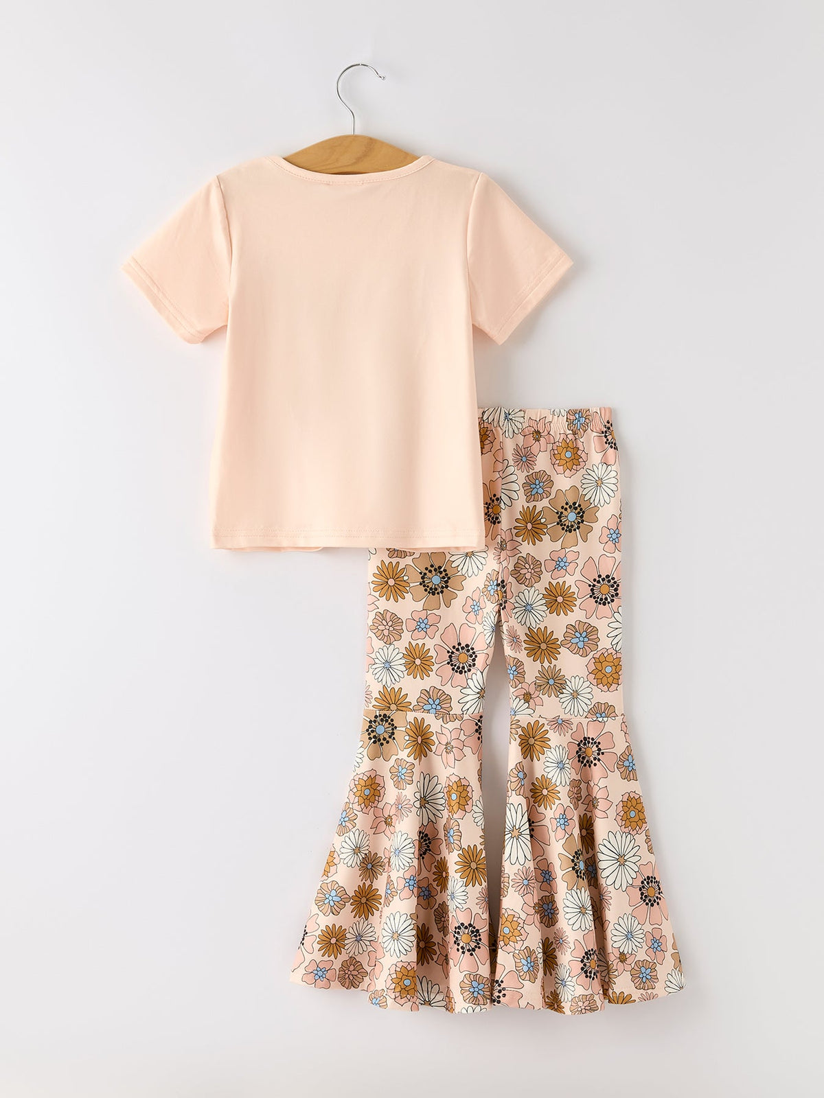 Rylee Faith Designs - Girls Letter Print Top + Floral Pattern Pants - alternate view 7