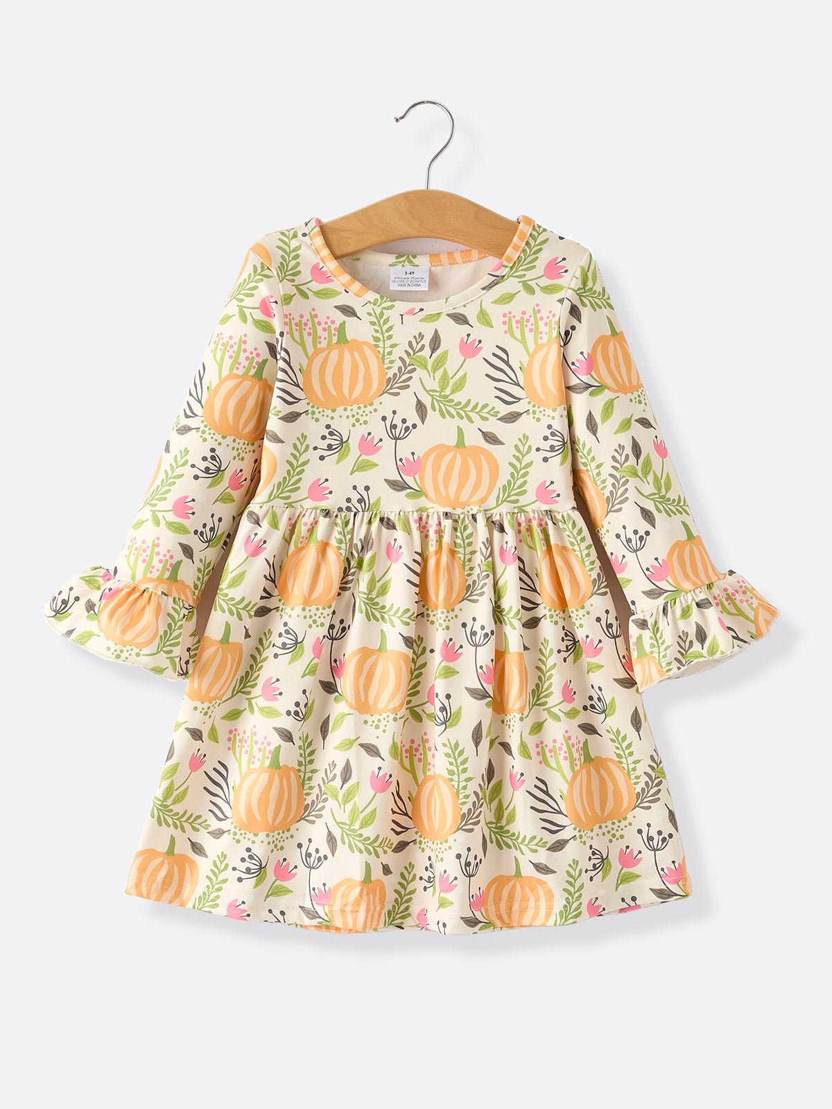 Rylee Faith Designs - 2 Piece Fall Halloween Thanksgiving Girls Dress Set - alternate view 3