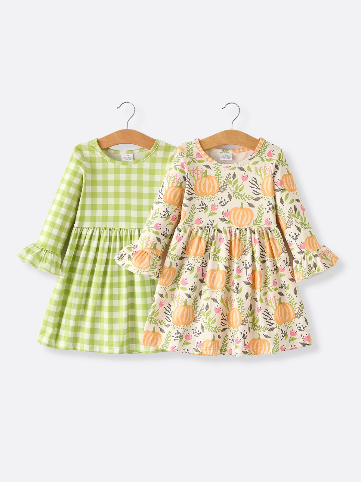 Rylee Faith Designs - 2 Piece Fall Halloween Thanksgiving Girls Dress Set