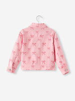 Rylee Faith Designs - Pink Fall Girls Denim Jacket - alternate view 10