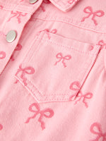 Rylee Faith Designs - Pink Fall Girls Denim Jacket - alternate view 11