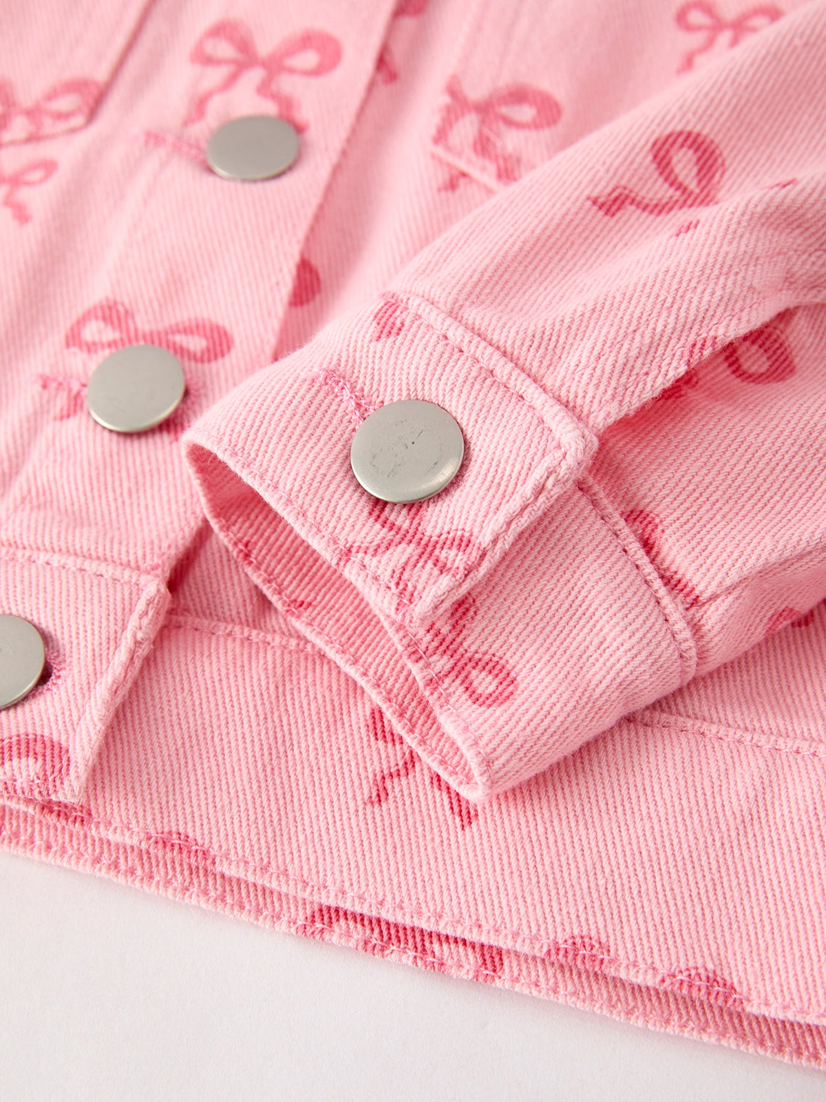 Rylee Faith Designs - Pink Fall Girls Denim Jacket - alternate view 12