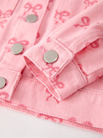 Rylee Faith Designs - Pink Fall Girls Denim Jacket - alternate view 12