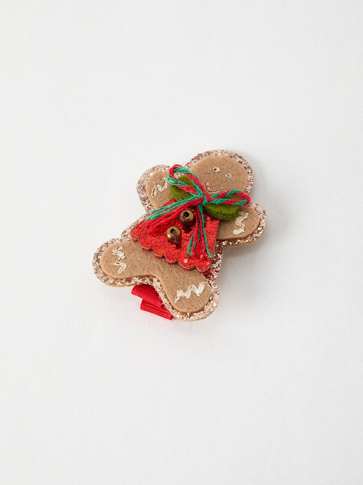 Rylee Faith Designs - Christmas Gingerbread Girls Hair Clip - alternate view 3