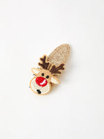 Rylee Faith Designs - Christmas Elk Girls Hair Clip