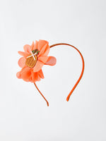 Rylee Faith Designs - Halloween Pumpkin Floral Girls Headband