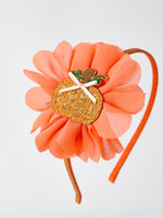 Rylee Faith Designs - Halloween Pumpkin Floral Girls Headband - alternate view 3