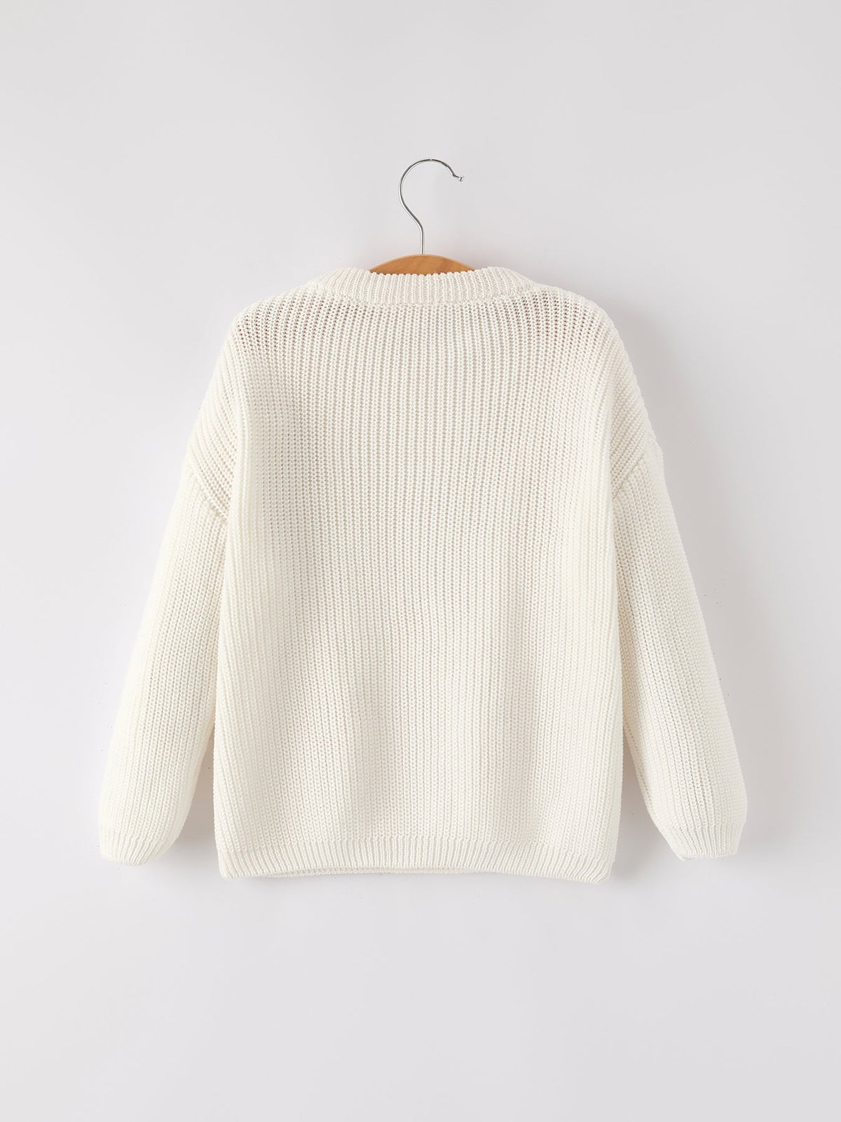 Rylee Faith Designs - Mommy & Me Winter Girls Bow Sequins Pullover Sweater - alternate view 10