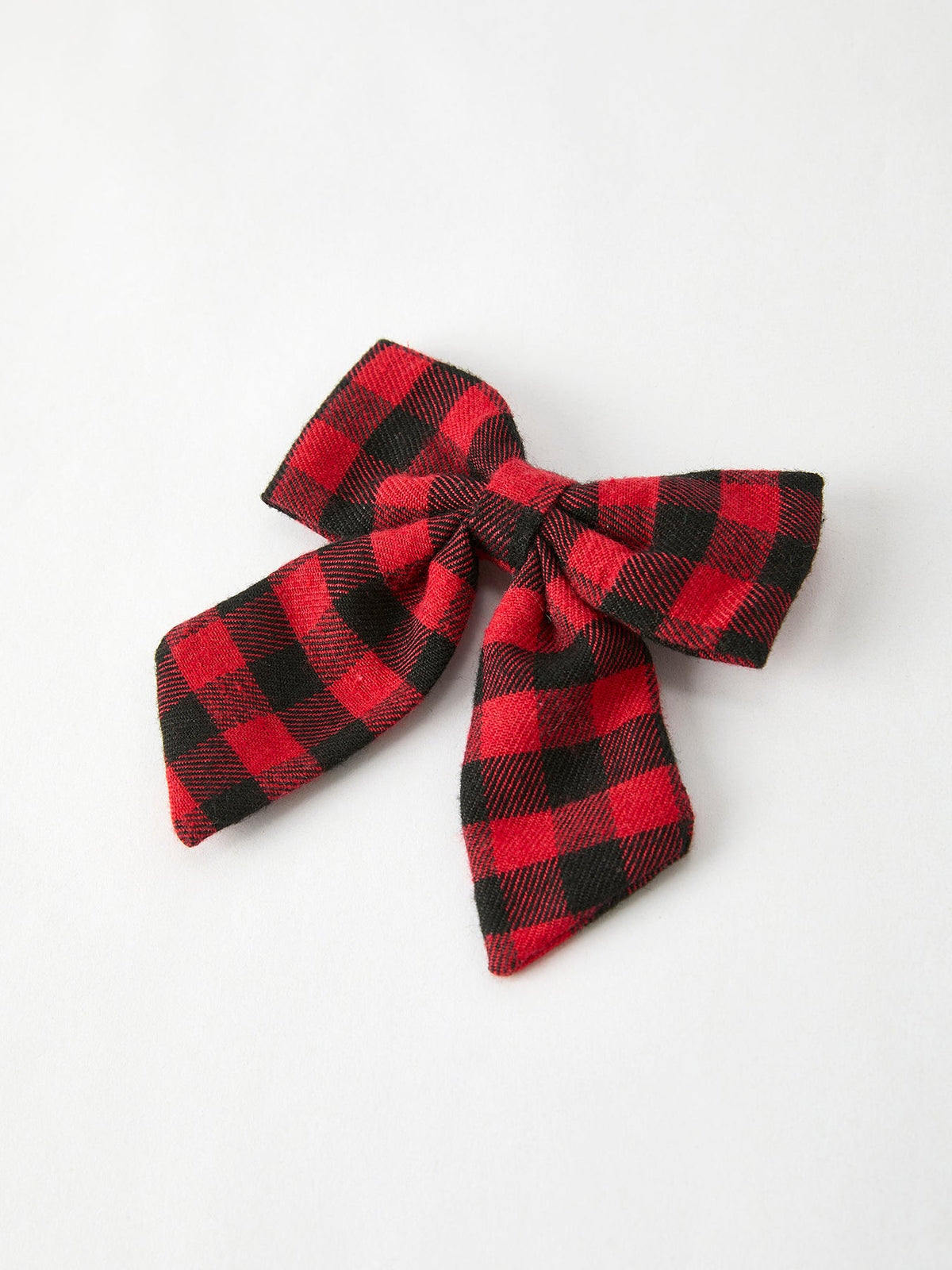 Rylee Faith Designs - Winter Christmas Plaid Bow Hair Clip - alternate view 3