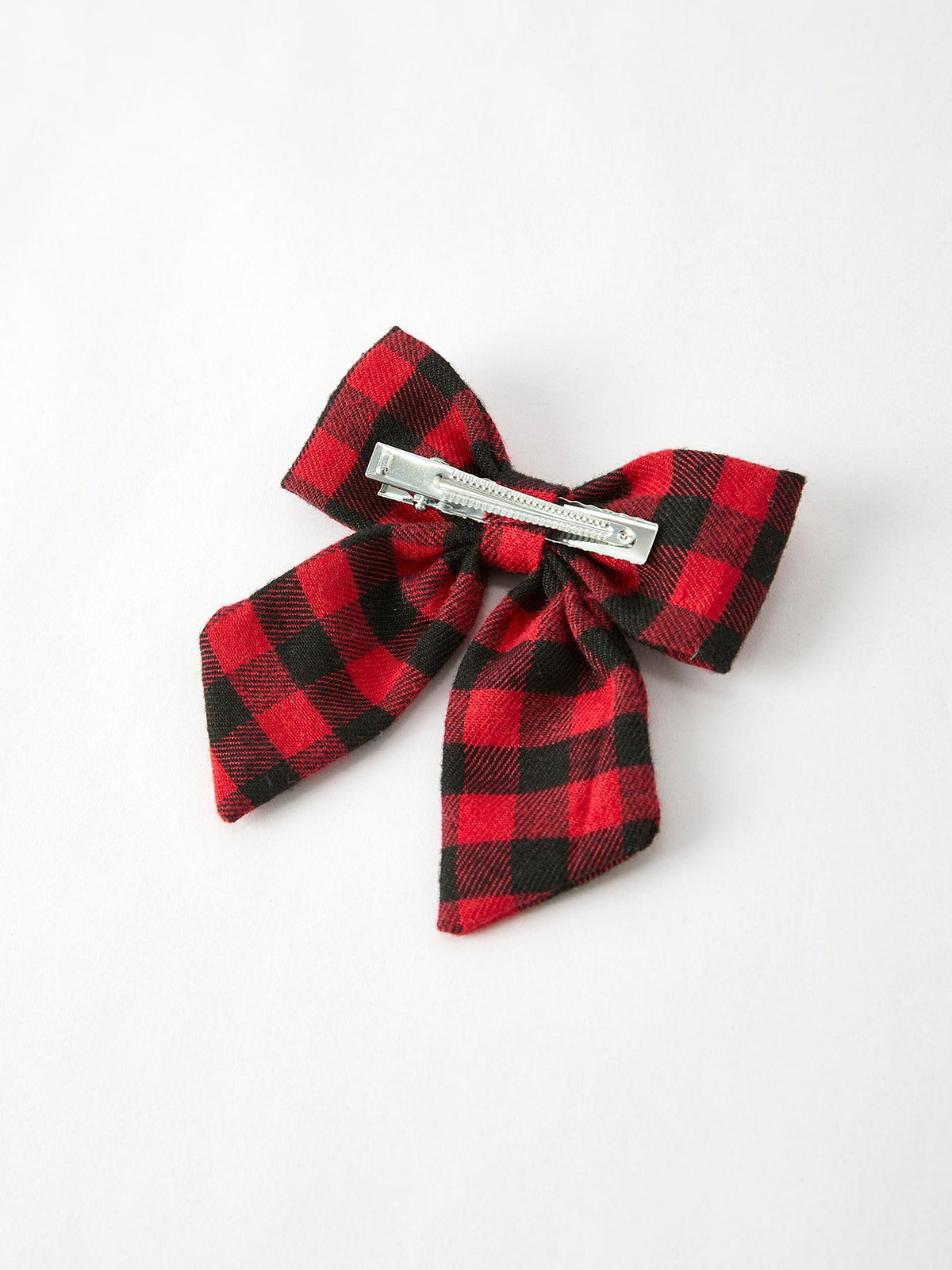 Rylee Faith Designs - Winter Christmas Plaid Bow Hair Clip - alternate view 4