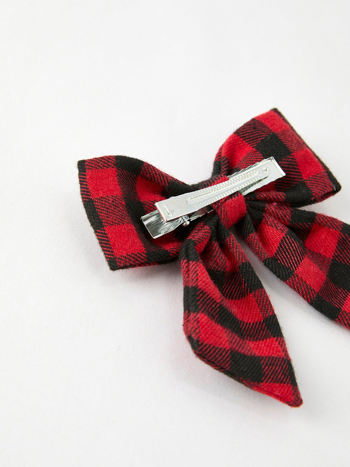 Rylee Faith Designs - Winter Christmas Plaid Bow Hair Clip - alternate view 6