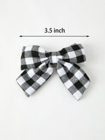 Rylee Faith Designs - Winter Christmas Plaid Bow Hair Clip - alternate view 7