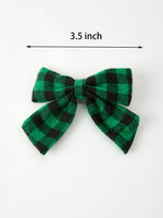 Rylee Faith Designs - Winter Christmas Plaid Bow Hair Clip - alternate view 12