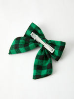 Rylee Faith Designs - Winter Christmas Plaid Bow Hair Clip - alternate view 14