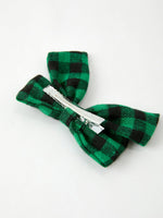 Rylee Faith Designs - Winter Christmas Plaid Bow Hair Clip - alternate view 15