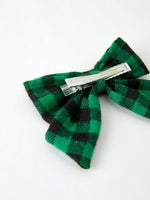 Rylee Faith Designs - Winter Christmas Plaid Bow Hair Clip - alternate view 16
