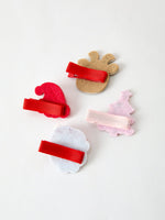 Rylee Faith Designs - Winter Christmas Girls Hair Clips 1.8 Inch - alternate view 4