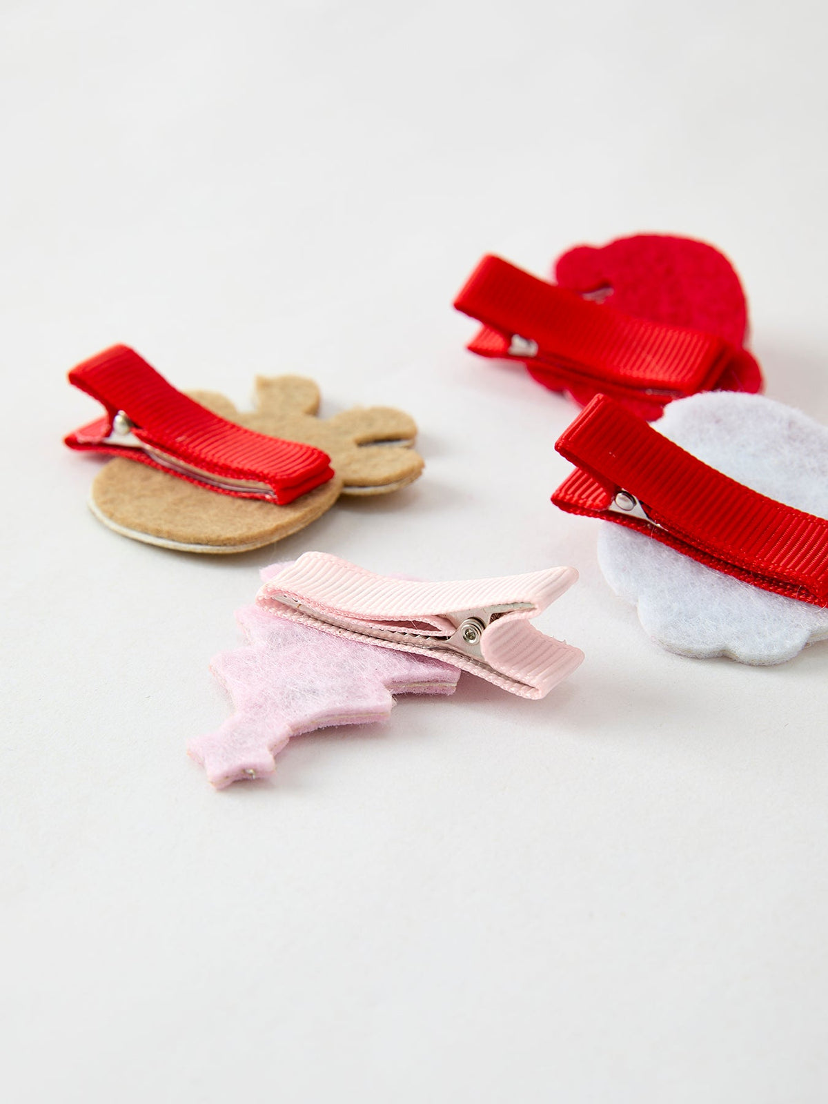 Rylee Faith Designs - Winter Christmas Girls Hair Clips 1.8 Inch - alternate view 5