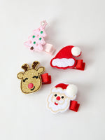 Rylee Faith Designs - Winter Christmas Girls Hair Clips 1.8 Inch - alternate view 2