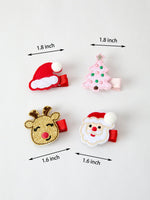 Rylee Faith Designs - Winter Christmas Girls Hair Clips 1.8 Inch - alternate view 3