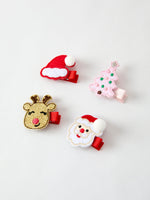Rylee Faith Designs - Winter Christmas Girls Hair Clips 1.8 Inch