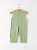 Rylee Faith Designs - Fall Thanksgiving Chicken Smock Embroidered Green Boys Romper - alternate view 6
