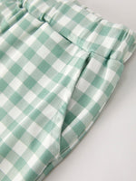 Rylee Faith Designs - Fall Thanksgiving Turkey Smock Embroidered Green Plaid Boys 'Set - alternate view 12