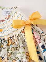 Rylee Faith Designs - Fall Embroidery Smocking Bow Floral Leaf Baby Girls Dress - alternate view 11