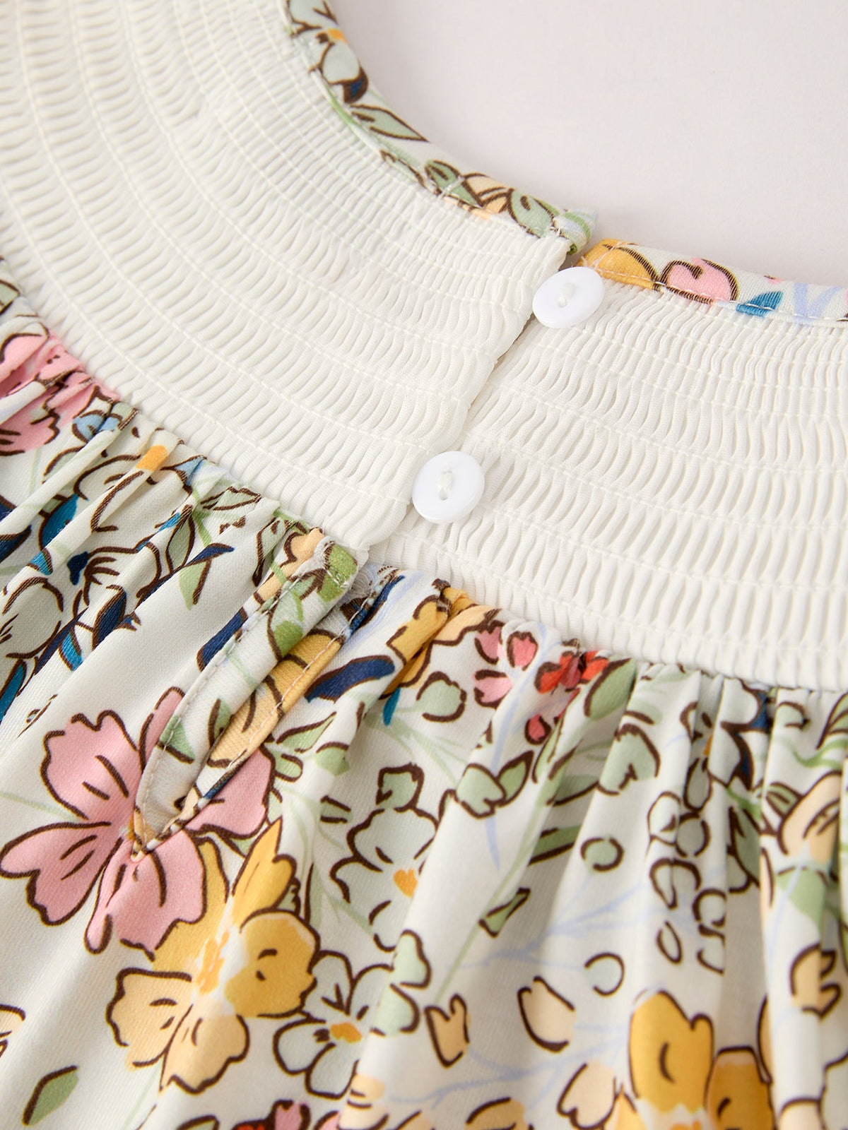 Rylee Faith Designs - Fall Embroidery Smocking Bow Floral Leaf Baby Girls Dress - alternate view 10