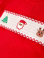 Rylee Faith Designs - Christmas Plaid Smocking Embroidered Boys Set - alternate view 9