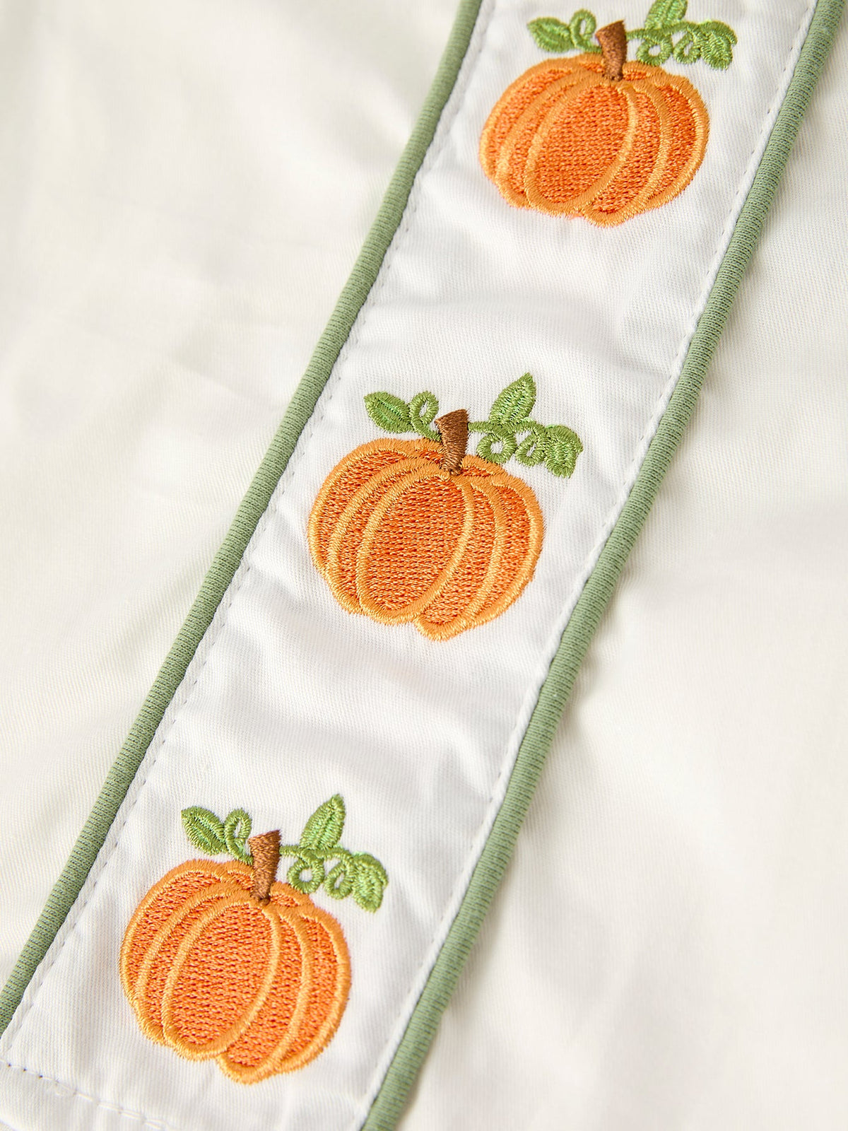 Rylee Faith Designs - Fall Halloween & Thanksgiving Applique Plaid Boys Bloomers Romper Set - alternate view 10