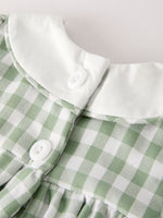 Rylee Faith Designs - Fall Halloween & Thanksgiving Applique Plaid Girls Bloomers Romper Set - alternate view 10