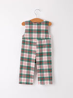 Rylee Faith Designs - Christmas Jonjon Plaid Smocking Embroidered Boys Romper - alternate view 7