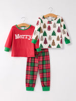 Rylee Faith Designs - Christmas 3 Piece Girls Pajama Set