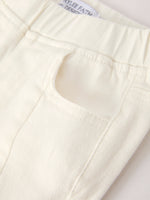 Rylee Faith Designs - Charming White Denim Pants with Cute Bows - alternate view 3