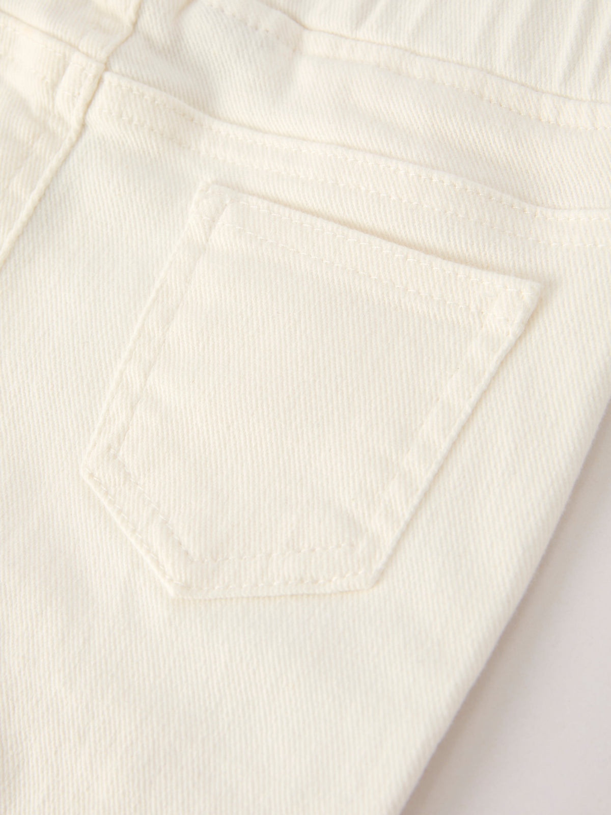 Rylee Faith Designs - Charming White Denim Pants with Cute Bows - alternate view 5