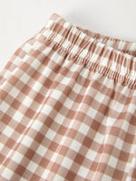 Rylee Faith Designs - Christmas Vintage-Style Embroidered Gingerbread Plaid Boys Set - alternate view 3