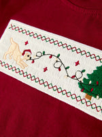 Rylee Faith Designs - Christmas Tree Dog Smocking Embroidered Plaid Boys Set - alternate view 11