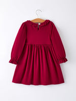 Rylee Faith Designs - Christmas Smocking Embroidered Girls Dress with Green Plaid Bow - alternate view 8