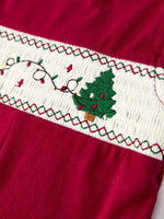 Rylee Faith Designs - Christmas Tree Dog Smocking Embroidered Baby Boys Romper - alternate view 10