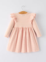 Rylee Faith Designs - Christmas Tree Smocked Embroidery Stripe Baby Girls Dress - alternate view 7