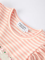 Rylee Faith Designs - Christmas Tree Smocked Embroidery Stripe Baby Girls Dress - alternate view 10