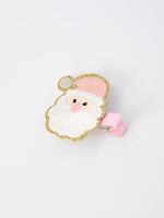 Rylee Faith Designs - Christmas Pink Santa Girls 2-inch Hair Clip– Pink Girls' Hair Accessory - alternate view 3