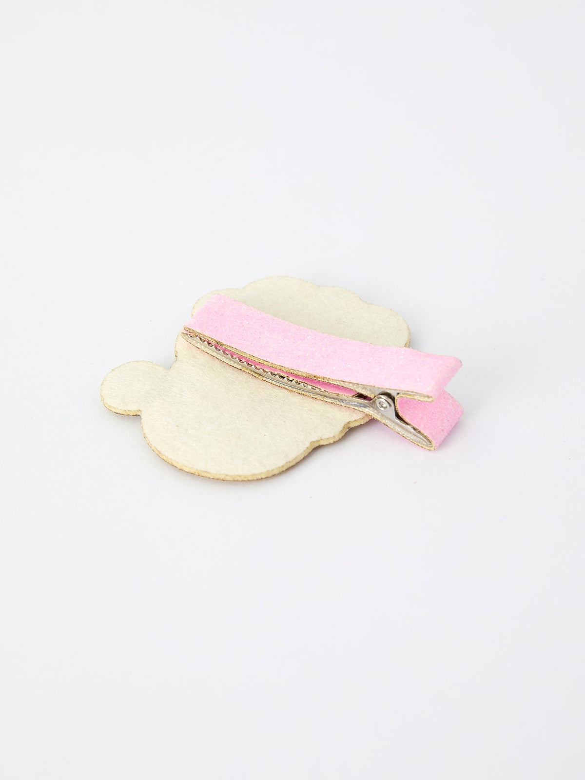 Rylee Faith Designs - Christmas Pink Santa Girls 2-inch Hair Clip– Pink Girls' Hair Accessory - alternate view 5