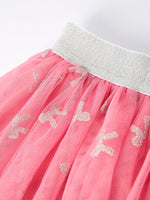 Rylee Faith Designs - Girls Fall Outfit – FAITH Letter Sweatshirt and Pink Tulle Skirt Set - alternate view 3
