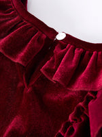 Rylee Faith Designs - Autumn Velvet Girls Dress-Multiple colors available - alternate view 9