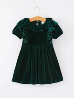 Rylee Faith Designs - Autumn Velvet Girls Dress-Multiple colors available - alternate view 2