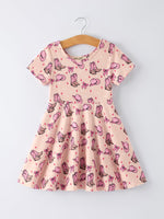Rylee Faith Designs - Western Print Girl Short Sleeve Dress