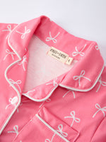 Rylee Faith Designs - Mommy & Me Bow Print Ruffle Pajama Set - alternate view 5