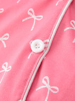 Rylee Faith Designs - Mommy & Me Bow Print Ruffle Pajama Set - alternate view 6